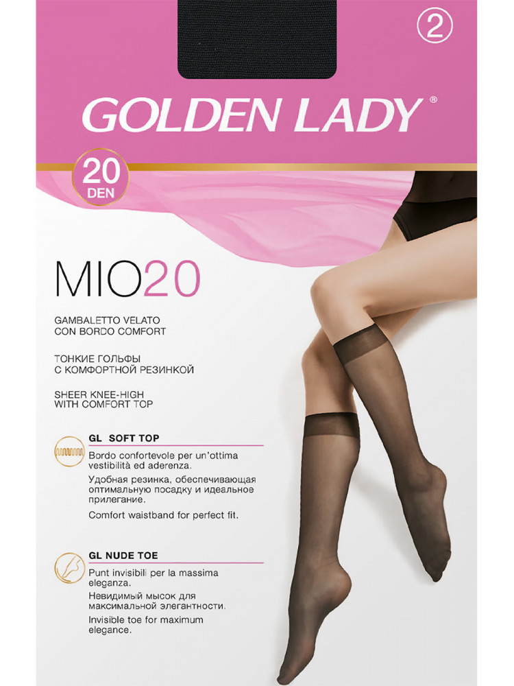 Гольфы женские Golden Lady Mio 20, 2 пары